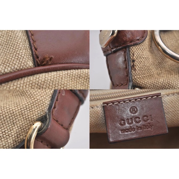 Gucci Sukey Diamanté Tan and Brown 2 Way Satchel - Picture 5 of 7